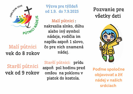 Pozvanie pre všetky deti