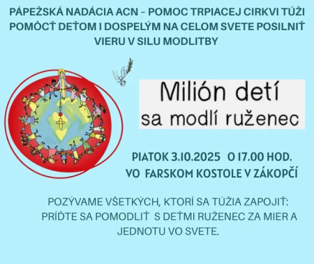 Milión detí sa modlí ruženec