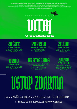 Pozvánka na Godzone tour 2025