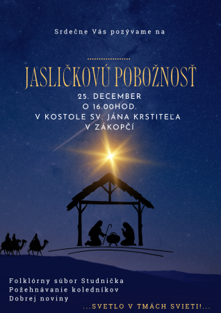 Jasličková pobožnosť 2025