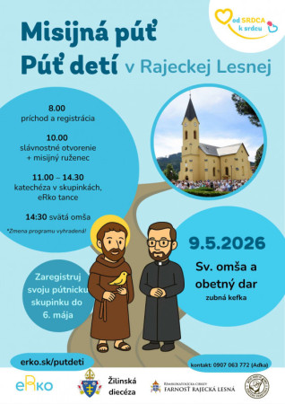 Misijná púť detí – Rajecká Lesná 2026