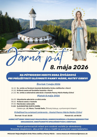 Pozvanie na Jarnú púť na horu Živčáková