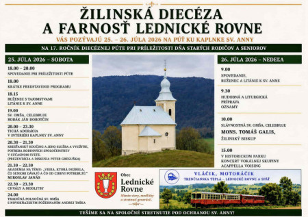Diecézna púť ku kaplnke sv. Anny v Lednických Rovniach
